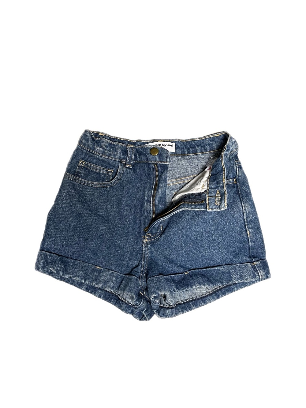 American Apparel Blue Denim Jean Shorts